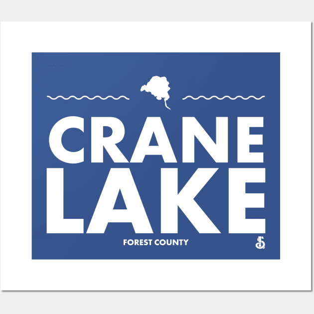 Forest County, Wisconsin - Crane Lake Wall Art by LakesideGear